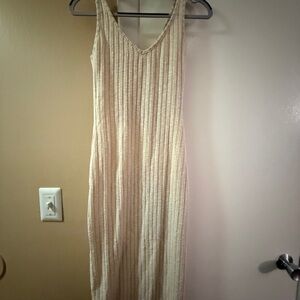 Princess Polly Cream Textured Midi Dress